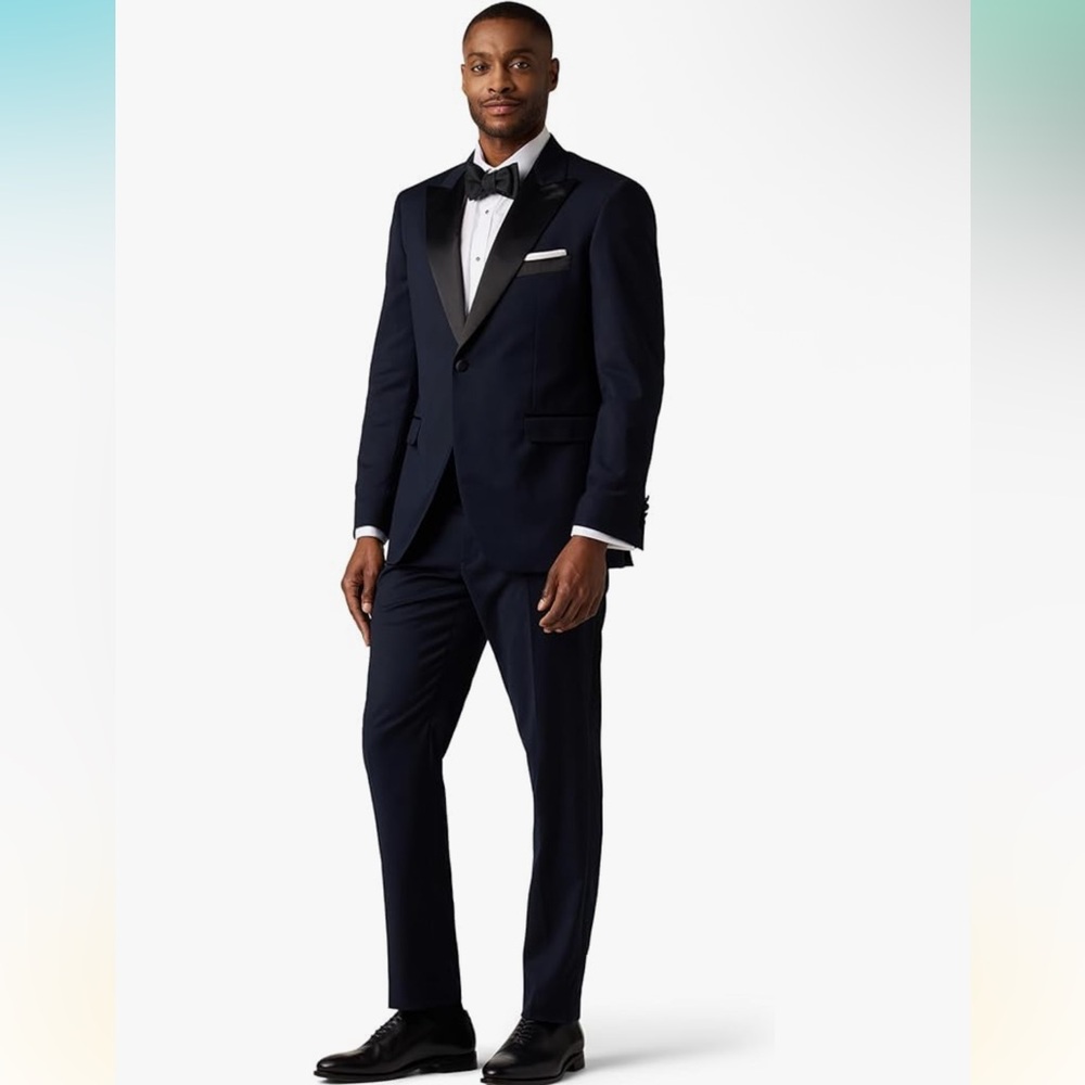 Alton Lane Mercantile Tuxedo Tailored Fit Suit in Evening Navy